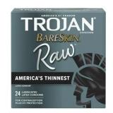 TROJAN BareSkin Raw Thin Condoms, Lubricated Thin