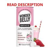 12 Pack EXPIRED Wonderbelly Antacid 1000mg Chewabl