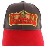 4 pack of Cummins Men's Retro cap, Brown & Red
