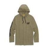 2XL Caterpillar Men's Hooded Banner Long Shirts wi