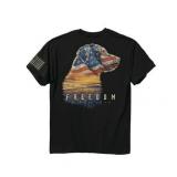 Freedom Since 1776 American Flag Lab Black Graphic