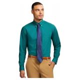 Izod Men's Dress Shirt Regular Fit Long Sleeve Wri