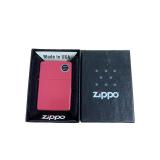 Zippo lighter red brick matte