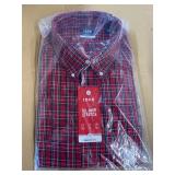 Izod regular fit all-over stretch dress shirt, XXL