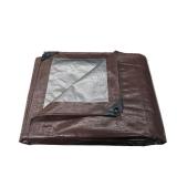 12 ft. x 16 ft. Brown/Silver Heavy-Duty Tarp