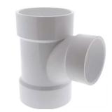 4 in. x 4 in. x 3 in. PVC DWV All Hub Sanitary Tee