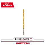 2 Pack Milwaukee Shockwave 1/4 in. X 4.13 in. L Ti