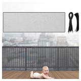 Hosuly Banister Guard 15 x 3 ft Balcony Netting fo