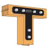 4 Pack Simpson Strong-Tie 12-in 7-Gauge Steel T-st