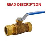3/4 in. x 3/4 in. Brass Compression Full Port Ball