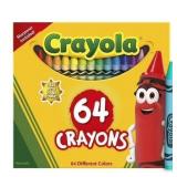 3 PACK Crayola Crayons with Sharpener, 64 Ct, Back