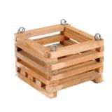 6 in. Square Wooden Basket