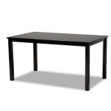 Eveline Brown Wood Dining Table 59x35