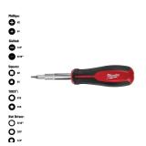 11-in-1 Multi-Tip Screwdriver with Square Drive Bi