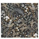 2 Rolls 45 Sq Ft Each Peacock Garden Black Peel an