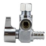 1/2 in. Chrome-Plated Brass PEX-B Barb x 3/8 in. C