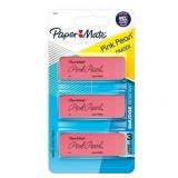 12 Packs Paper Mate Pink Pearl Erasers, Large,