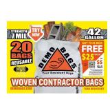Demobags 42-Gallon Contractor Heavy Duty Trash Bag