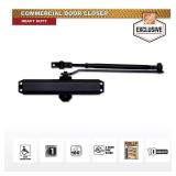 Matte Black Heavy-Duty Commercial Door Closer