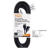 10 ft. 16/3 Light Duty Computer, Monitor, TV Repla