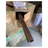 72-144 Inch Brown Drapery Rod Set