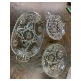 Lot of 3 Glass Bowls
