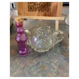 Lot of 2 Glass Items