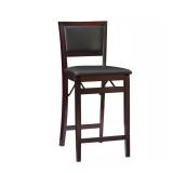 Noelle 24 in. Merlot Cushioned Back and Seat Foldi