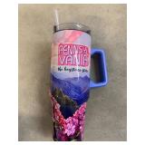 Large Pennsylvania tumbler with lid and straw