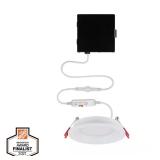 Slim Baffle Integrated LED 4 in Round Adj Color Te