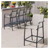 1- Height Chair with Textilene Fabric Backrest and