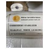 Embroidery Stabilizer Tearaway White 15x25YDS