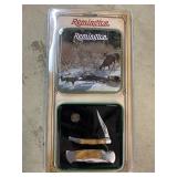Remington Whitetails & fox knife/tin set