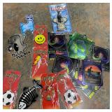 Lot of stickers/decals and keychains