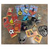 Lot of stickers/decals and keychains