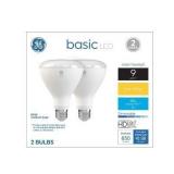2 PACK (4 bulbs) GE 65W LED Indoor Floodlight Bulb