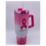 Large 40oz Cancer awareness tumbler