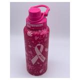 Large cancer awareness water bottle 34oz