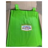 CASEPACK OF 100 green carrying bags