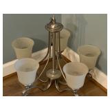 5 Light Satin Light Fixture