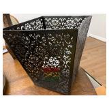 Metal Trash Can & Miscellaneous Items
