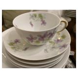 5-Vintage CH Field Haviland Coffee Cup Saucers
