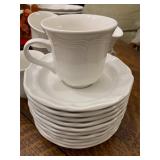 10 Mikasa Coffee Saucers & 6 Coffee Cups