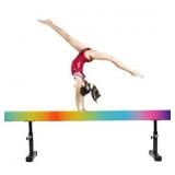 Multifunction gymnastic beam rainbow color