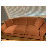 88 Inch Salmon Color Sofa