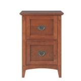 Artisan Medium Oak 2 Drawer File Cabinet ( NOT Ass