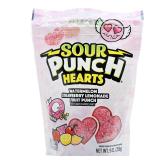2 Bags Sour Punch Chewy Candy Hearts: 9-Ounce Bag