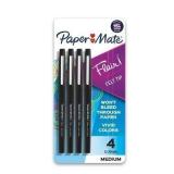 Paper Mate Flair 4pk Marker Pens Felt Tip 0.7mm Bl