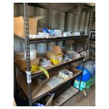 5 Shelved Storage Rack & All Contents