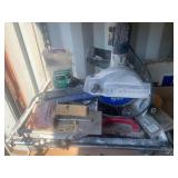 Kobalt Tile Saw & Stand W/ Miscellaneous